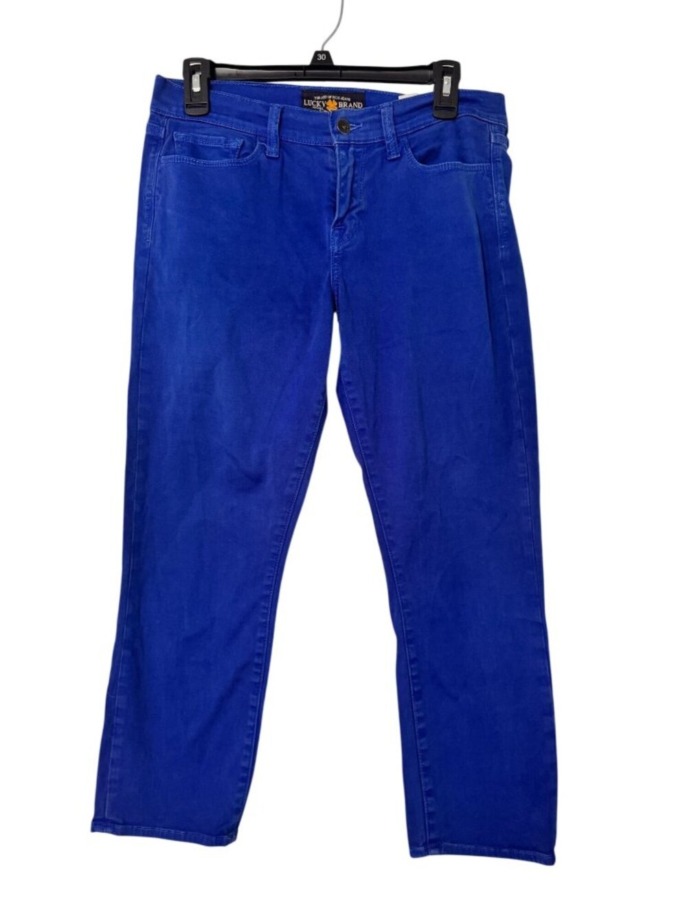 Lucky Brand Womens Charlie Capri Jeans in Electric Royal Blue Sz 8/29
